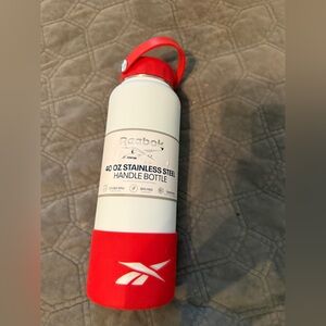 Reebok Red and White Steel Bottle
